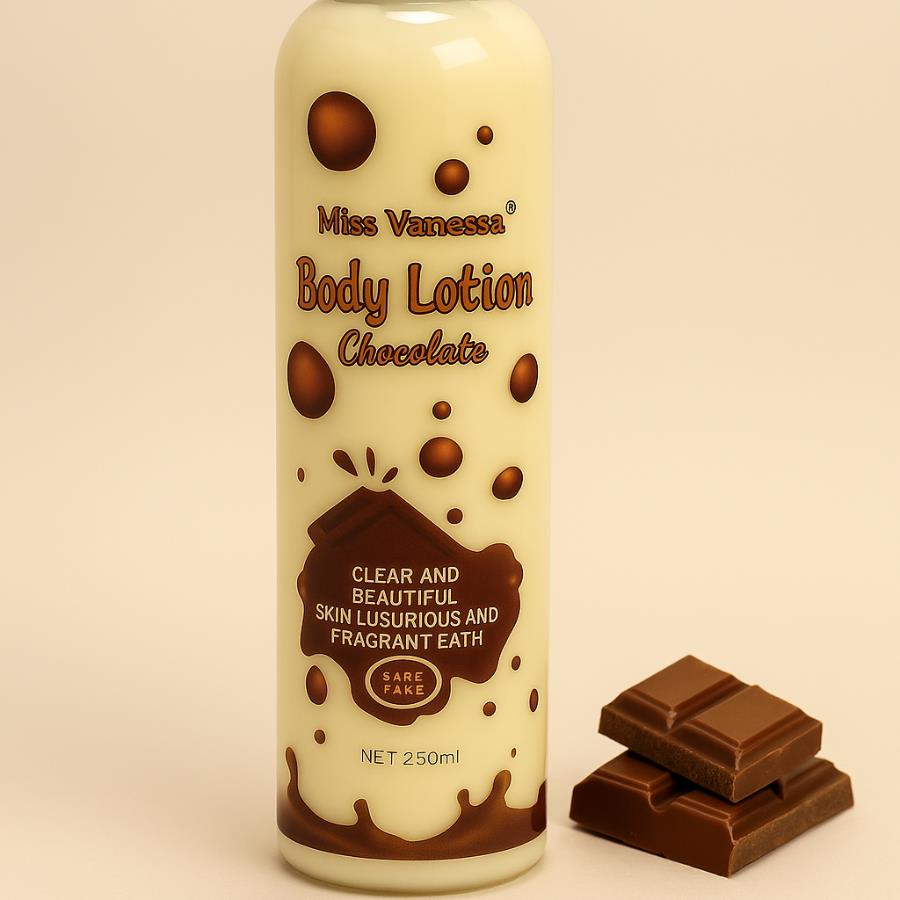 Body Lotion de Chocolate Miss Vanessa – Hidratación y Aroma Delicioso (250 ml)